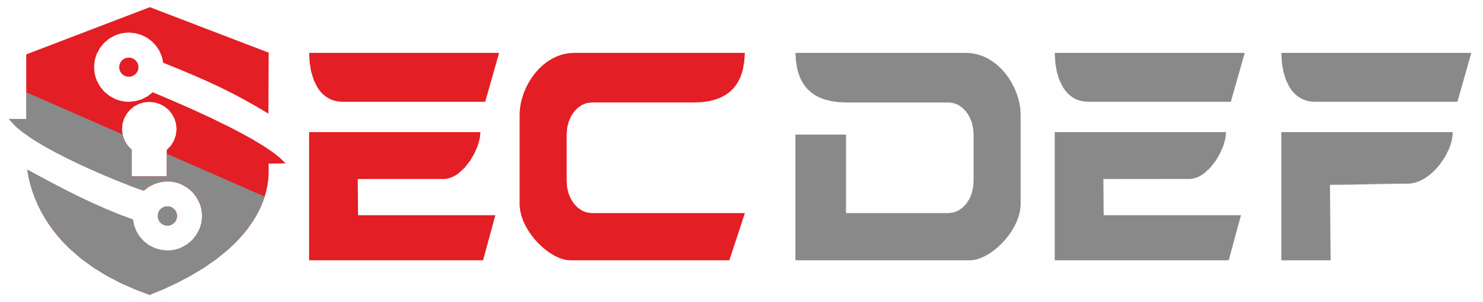 Shield Text Logo Only (White Outline)